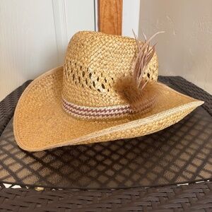 Hush Puppies Western Headwear Straw Cowboy Hat Size L